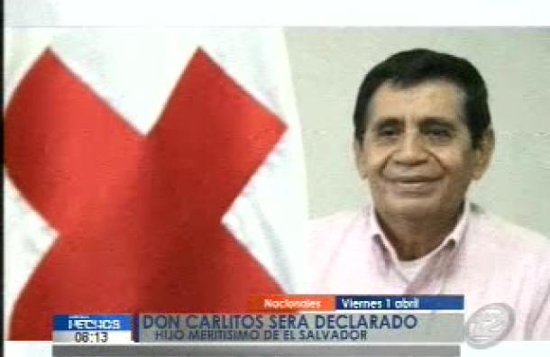 Carlos Mendoza será declarado hijo meritísimo de El Salvador